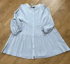 Heather  ヘザーシアーブラウス　フリーサイズ