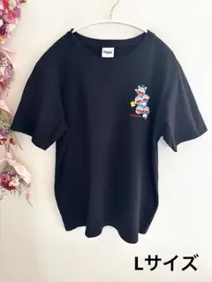 GU+ASOKO de ドラえもん刺繍TシャツL ブラック　50th
