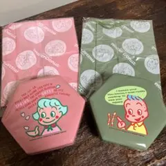 【未使用品】ミスタードーナツ 弁当箱 2個　六角形ランチボックス オサムグッズ