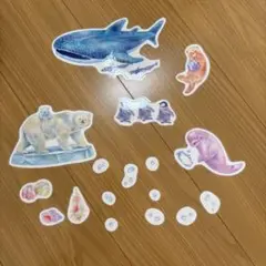 ウォールステッカー　海の生き物１
