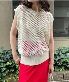 美品　mystic サマーニット