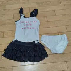 ANJERETA 水着セット 140cm ストライプ