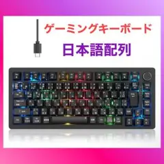 ゲーミングキーボード KB820 メカニカルキーボード 日本語配列 有線