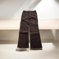 コーデュロイ素材 ダークブラウン フレアパンツ❗️レディースファッション即購入OK