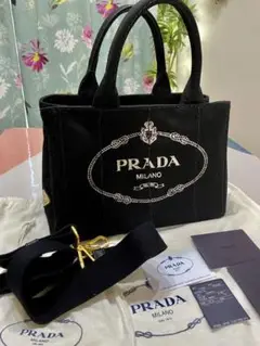 プラダPRADAカナパトートバッグ黒