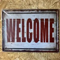 ☆ ビンテージ風 WELCOME プレート