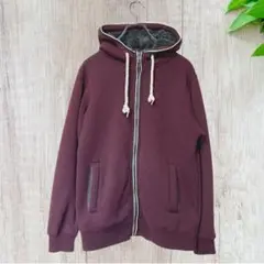 ☆マックハウス Navy メンズ (M) パーカー フリースジャケット ボルドー