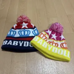 BABYDOLL ニット帽 2点セット