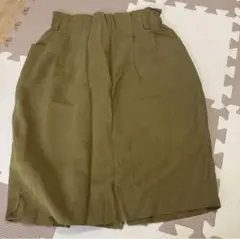 カーキ タイトスカート