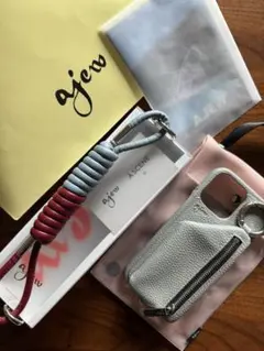 ajew iPhone16promaxケース＋コイルストラップ 美品 送料込