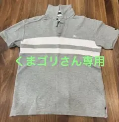 BURBERRY BLACK LABEL グレー ポロシャツ M