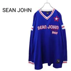 Sean John ゲームシャツ sean john ショーンジョン ロゴプリント ゲームシャツ ブラック