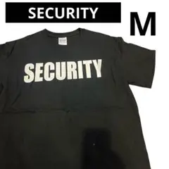 SECURITY 警備員　Tシャツ 黒　M ブラック