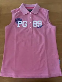 【新品】PEARLY GATES ピンク ノースリーブポロシャツ　サイズ0