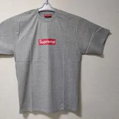 【新品未使用】Supreme グレー Tシャツ ロゴプリント サイズXL