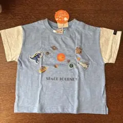 【防汚加工】宇宙グラフィックTシャツ80サイズ