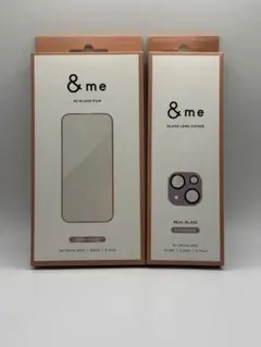 iPhone15 フレーム付きおしゃれフィルムとカメラレンズカバーセット①