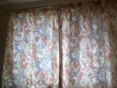 花柄シアーカーテン