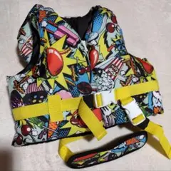 美品【 ライフジャケット 】✦ 子供 フローティング 枕つき 股ベルト SS