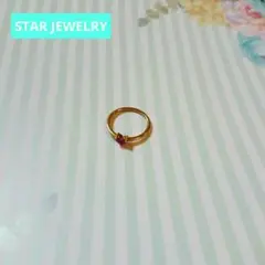 STAR JEWELRY 18k ルビー 指輪 ミステリアスハート