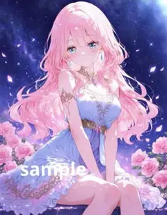 AIイラスト　美女 L版サイズ 1点物 C58