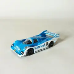 日本製トミカ ポルシェ 956 OMROM仕様 オムロン 青箱 レーシングカー