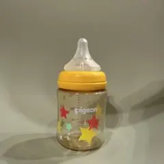 pigeon プラスチック哺乳瓶 160ml イエロー