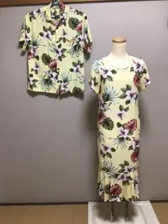 フラワー柄ムームーとアロハシャツセット