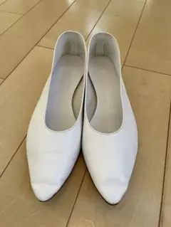 マルティニアーノ martiniano ホワイト フラットシューズ 38