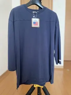 グッドウェア 7分袖 切替 フットボール Tシャツ USAコットン 7.6オンス