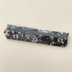 リバティ ラミネート フロントファスナーペンケース〈セリーヌ〉トープブラック