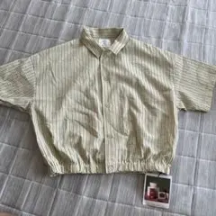 タイニーマノン　ストライプ　シャツ　120