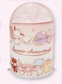 サンリオ 当たりくじ 折りたたみ筒形収納ケース ピンク 新品未開封 非売品