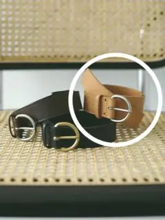 ETRE TOKYO ブラスバックルレザーベルト ETRE TOKYO ブラスバックルレザーベルト ELENDEEKetc セレクト