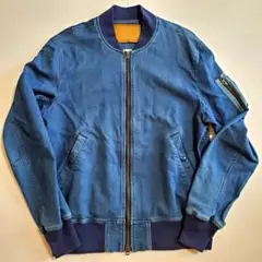 【XLサイズ・EJT-481】EDWINのデニムMA-1ブルゾン