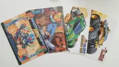 下敷き　ガンダム&餓狼伝説&ミニ四駆4枚セット