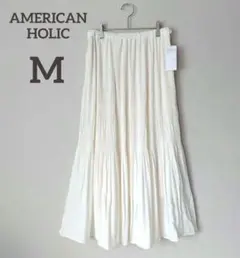 【新品タグ付き】アメリカンホリック　マジョリカプリーツスカート　М
