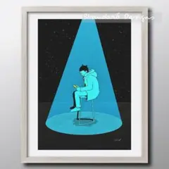 【どれでも3枚1500円】アートポスター／宇宙少年・1