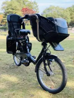 4460 【高容量】12A 電動自転車パナソニック子供乗せ20インチ ブラック