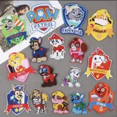 パウパトロール アイロンワッペン 刺繍 アップリケ 16枚セット 新品