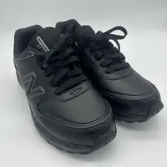 【極美品】ニューバランス　363ジッパー付ウォーキングシューズ黒24 2E