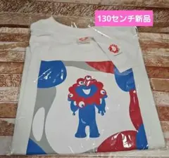 関西万博2025ミャクミャク　キッズTシャツ　130センチ 新品ホワイト 柄
