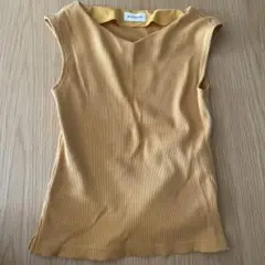 BLENHEIM イエロー ノースリーブ S