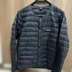 モンベルスペリオダウンラウンドネック　BLACK Sサイズ