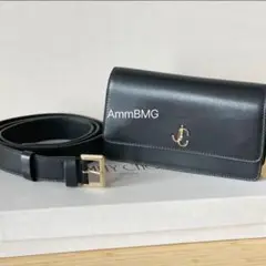 Jimmy Choo ベルトバッグ JCロゴ 新作 ブラック