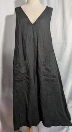 YARRA 前後着用可能リネンサロペット