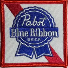 Pabst Blue Ribbon BEER 刺繍ワッペン 企業 ビール USA
