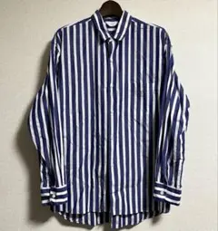 THEE シー　wide shirts ストライプ柄　オーバーサイズシャツ