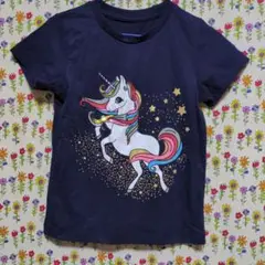 ユニコーンデザイン Tシャツ 110cm ネイビー
