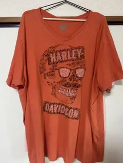 Harley Davidson スカルプリント Tシャツ L